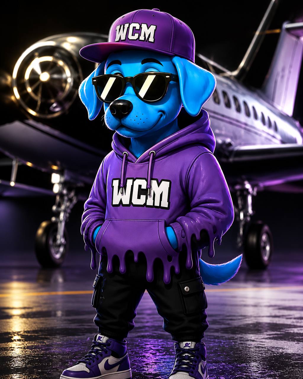 Drippy at the hangar